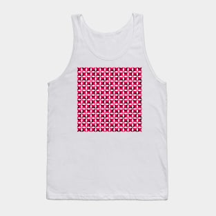 Geometric Diamond Pattern (Pink Shades) Tank Top